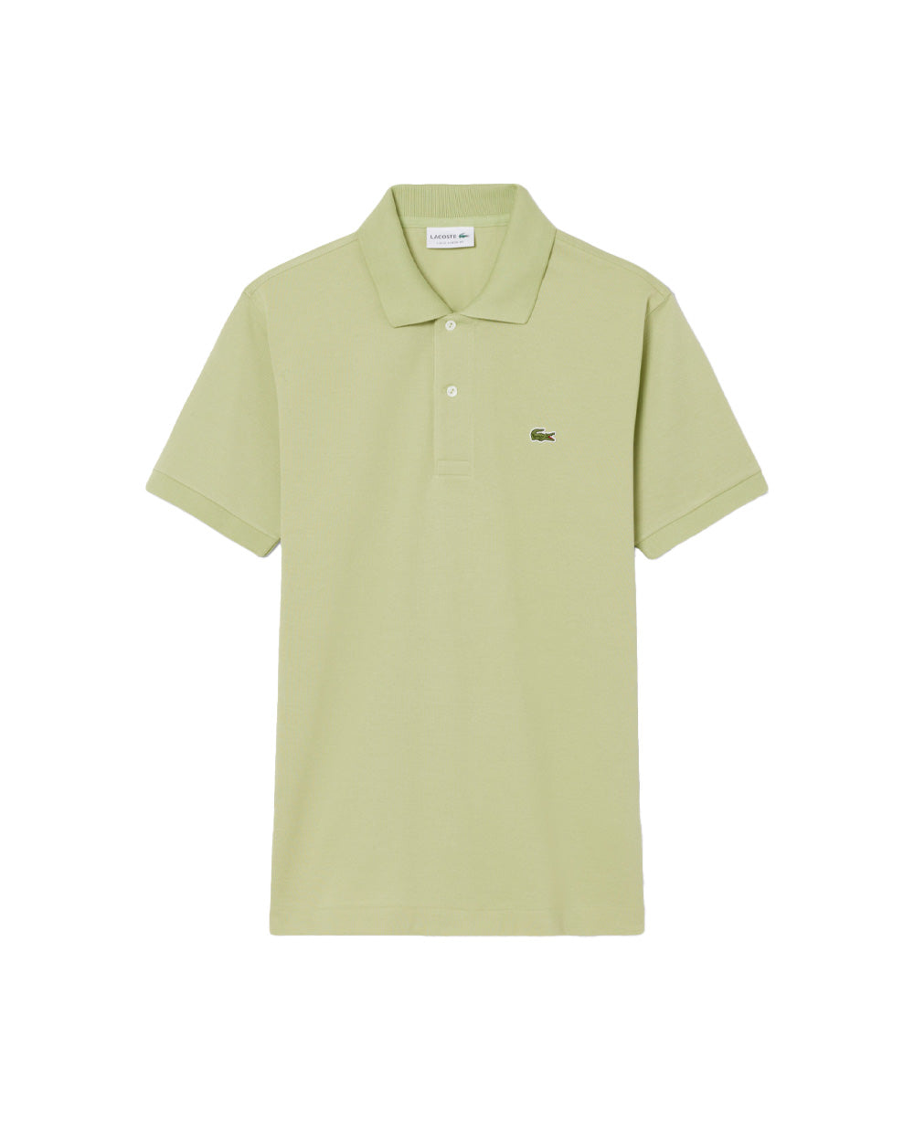 LACOSTE Polo LACOSTE uomo L1212 Verde taglio classico bottoni costine L1212 UYB