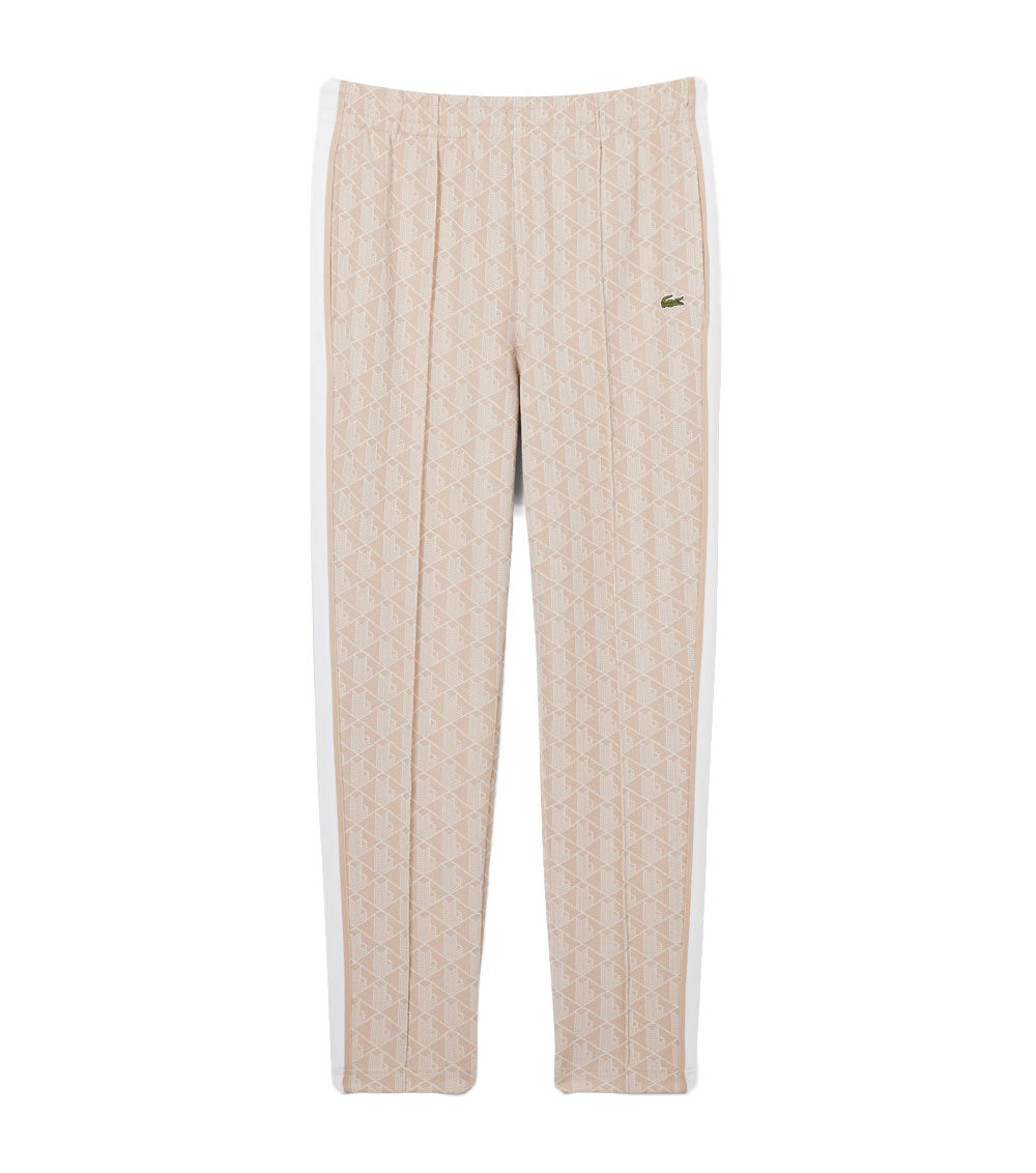 LACOSTE Pantalone Lacoste uomo XH1440 beige monogram jacquard<BR/> XH1440 8GI