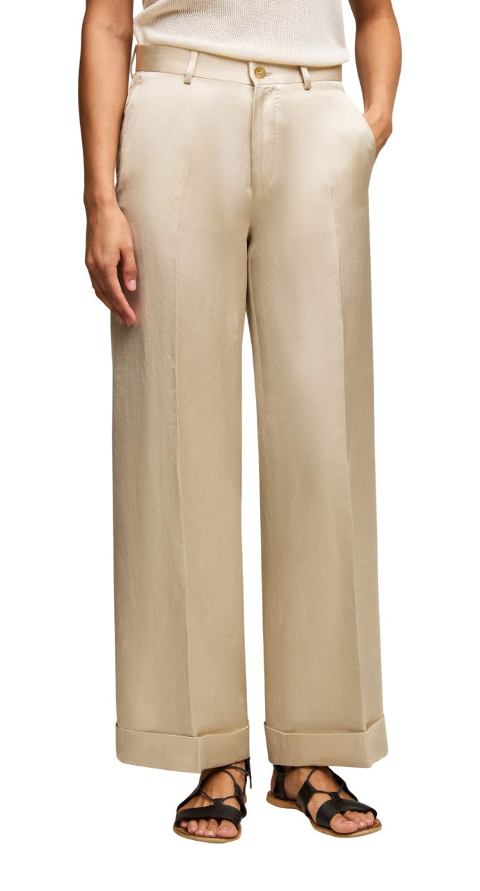L.B.M. 1911 Pantalone L.B.M. 1911 donna 811064251 1 Karen lucido Beige <BR/> 811064251 1
