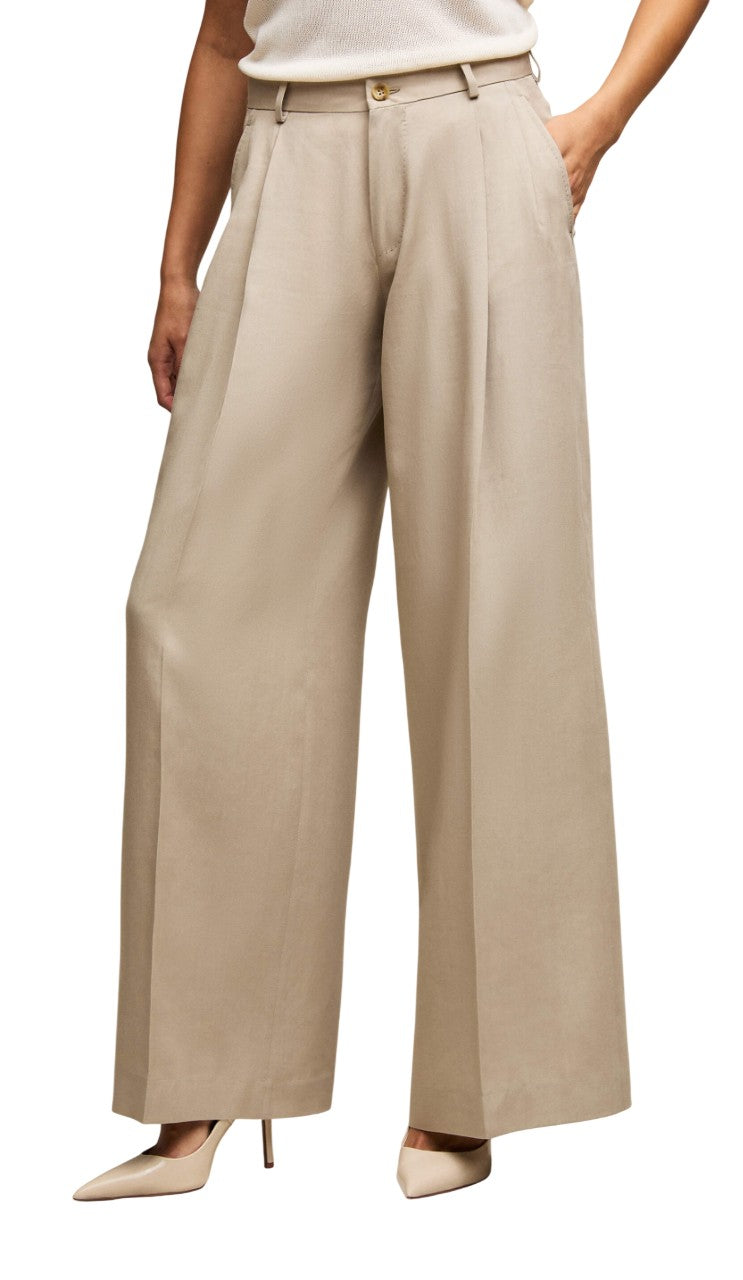 L.B.M. 1911 Pantalone L.B.M. 1911 donna 811264222 1 Elisa in lyocell Beige <BR/> 811264222 1