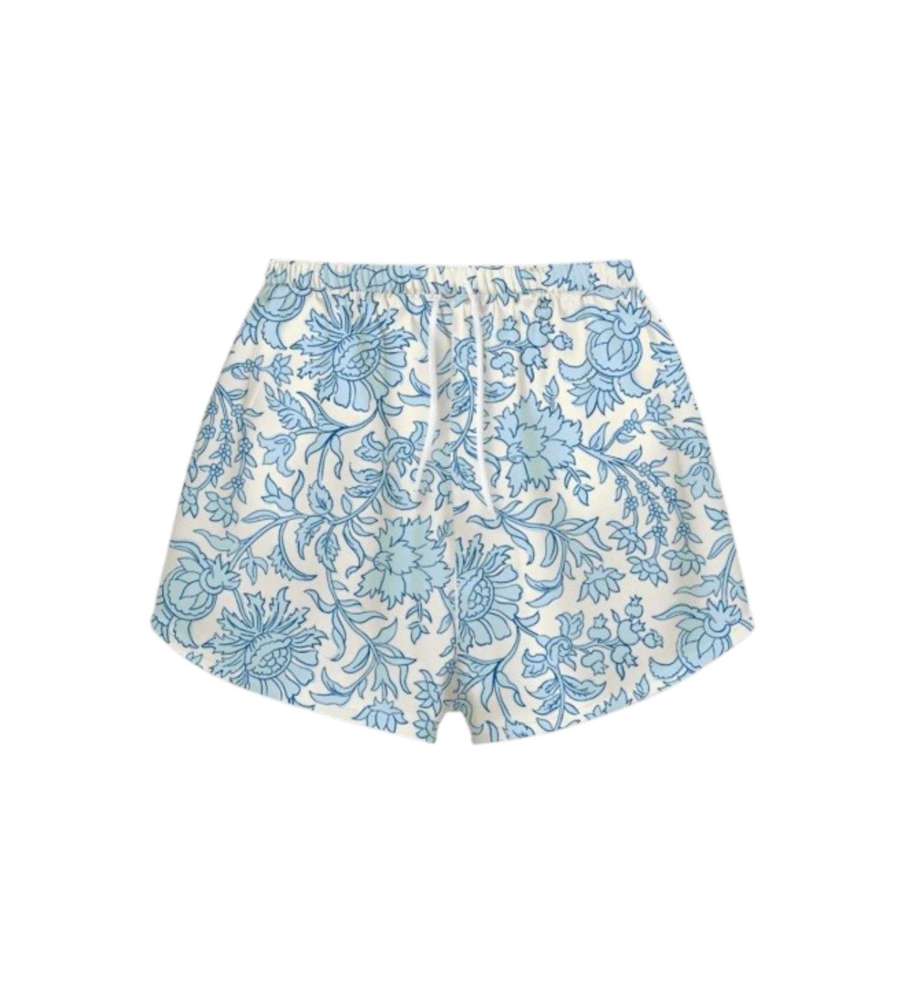 MC2 SAINT BARTH Bermuda MC2 SAINT BARTH donna KMM0001 09673L 0131 Kammy Silk Habotai Batik in seta Bianco Azzurro<BR/> KMM000109673L 0131