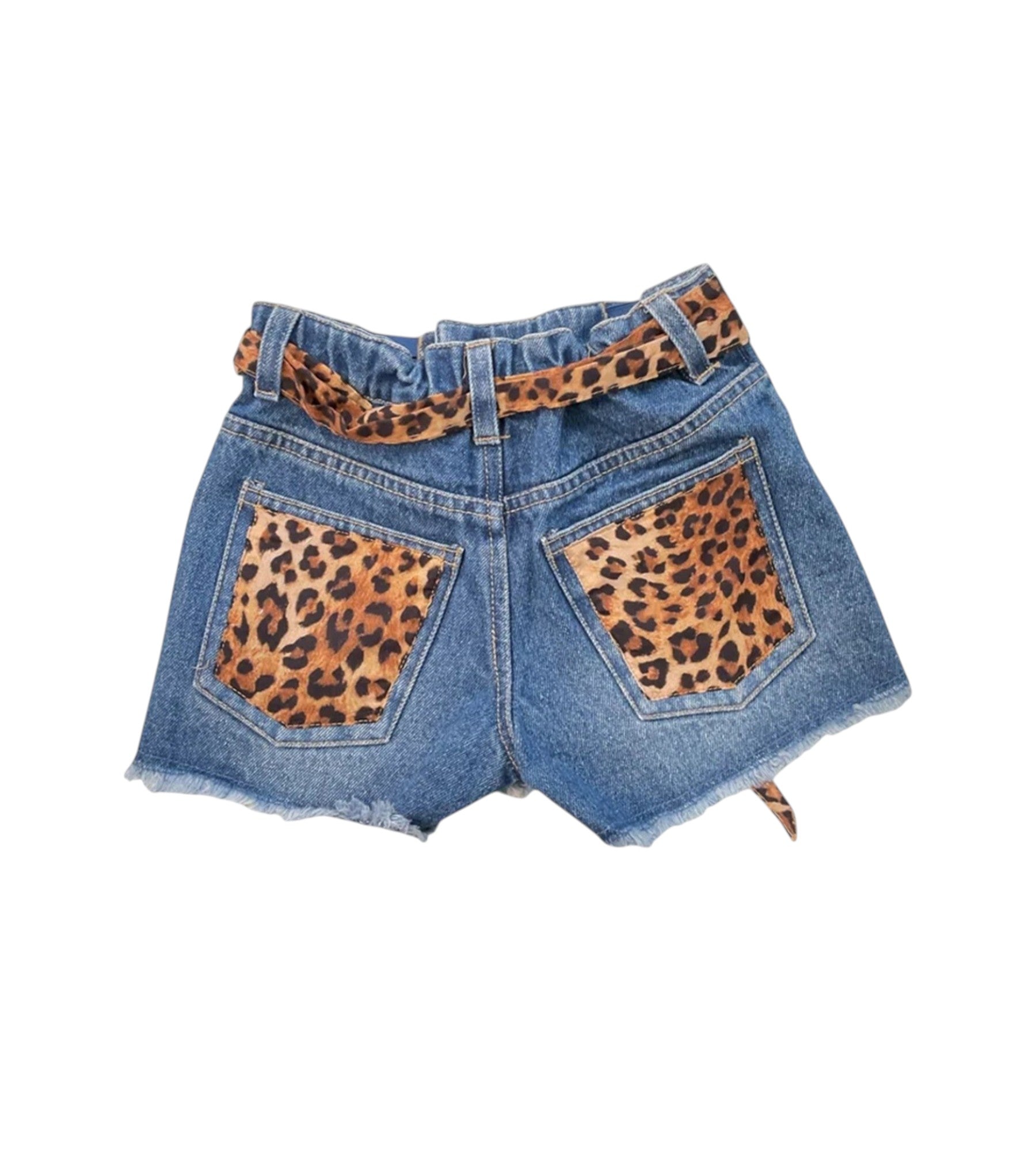 MC2 SAINT BARTH Bermuda MC2 SAINT BARTH bambina KOK0001 00958L 19 Kiko Junior Pastel Leopard Denim<BR/> KOK000100958L 19