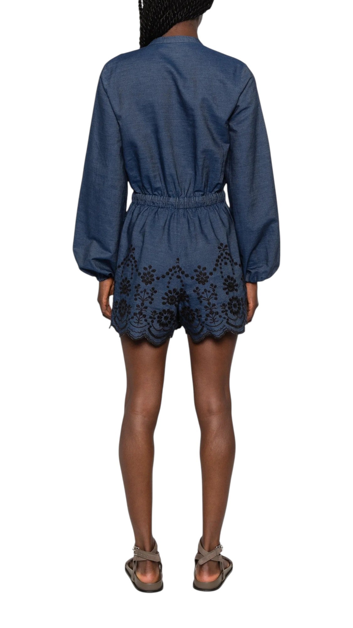 MC2 SAINT BARTH Tuta MC2 SAINT BARTH donna LNY0001 08006L 00 Lenny Morris Flower Denim<BR/> LNY000108006L 00