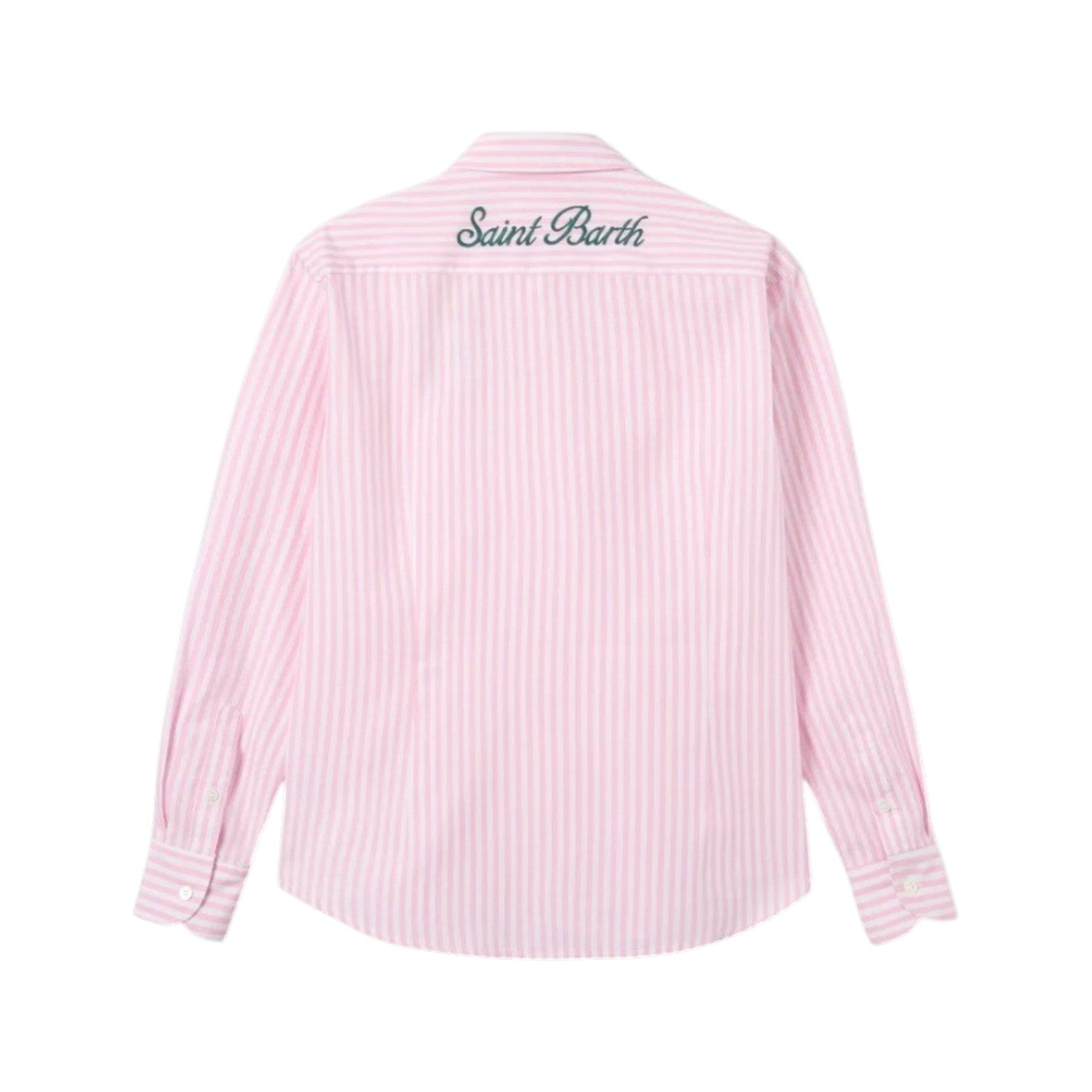 MC2 SAINT BARTH Camicia MC2 SAINT BARTH donna MDH001 00723L 21 Meredith Cotton Stripe a righe rosa con ricamo Saint Barth Rosa <BR/> MDH00100723L 21