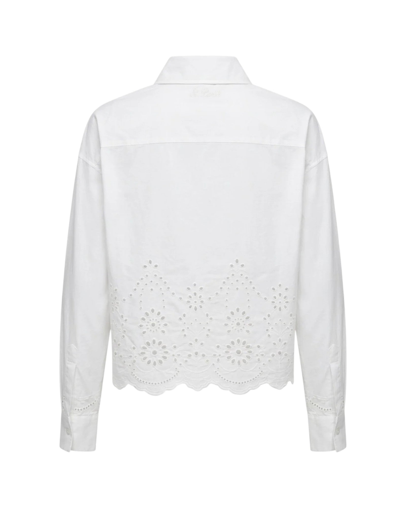 MC2 SAINT BARTH Camicia MC2 SAINT BARTH donna ONE0001 01315L 01 Oriane Morris Flower Embry Sangallo Bianco<BR/> ONE000101315L 01