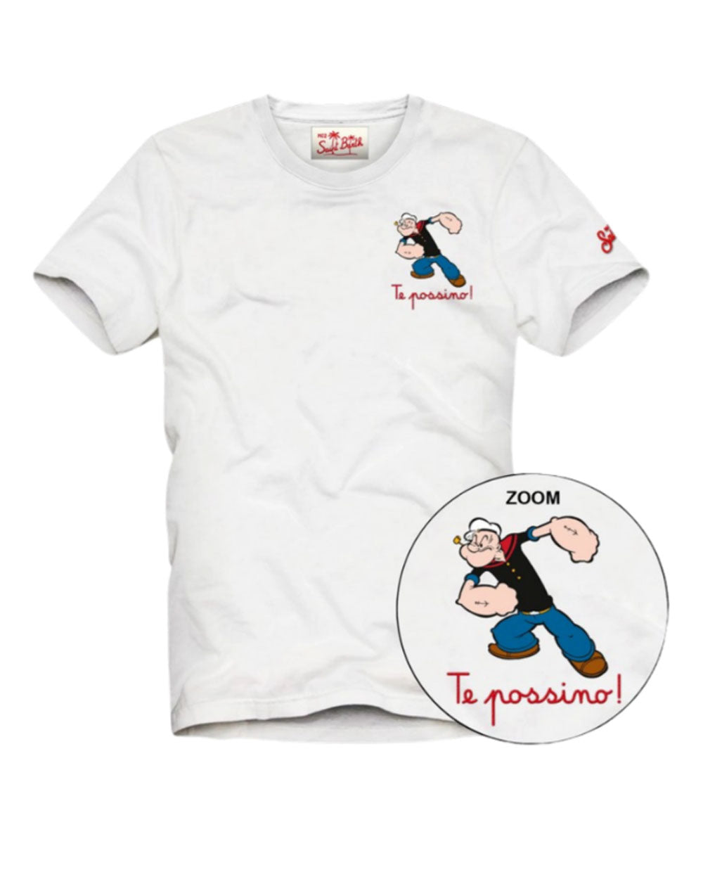 MC2 SAINT BARTH T-shirt Mc2 Saint Barth uomo Portofino Popeye bianca POT000101622L 01