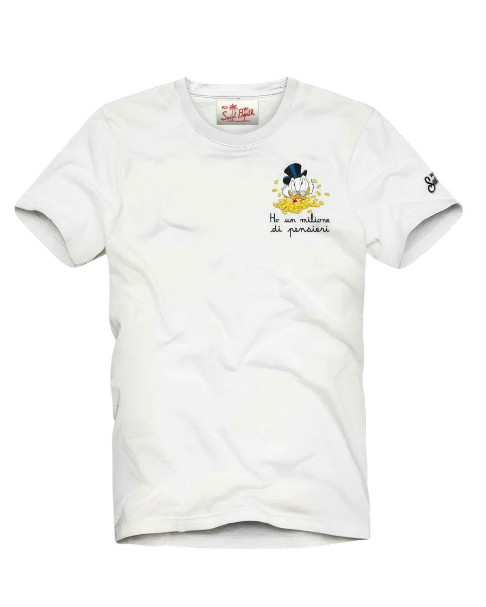 MC2 SAINT BARTH T-shirt Mc2 Saint Barth uomo Portofino Scrooge Pensieri bianca POT000104206L 01N