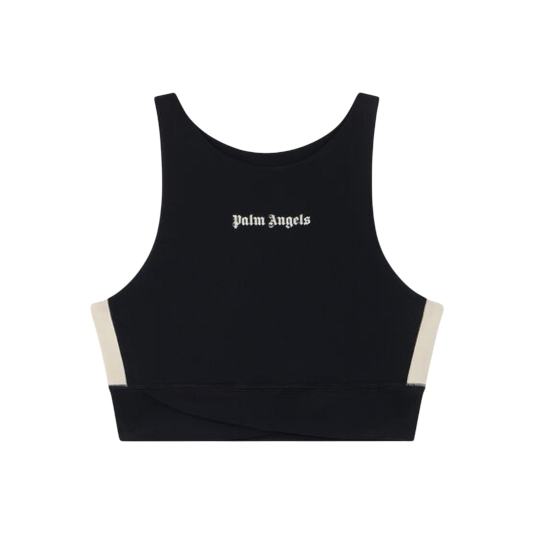 PALM ANGELS Top Palm Angels donna PWVO039S26FAB0011 003 Active Track con logo classico Nero PWVO039S26FAB001 1003