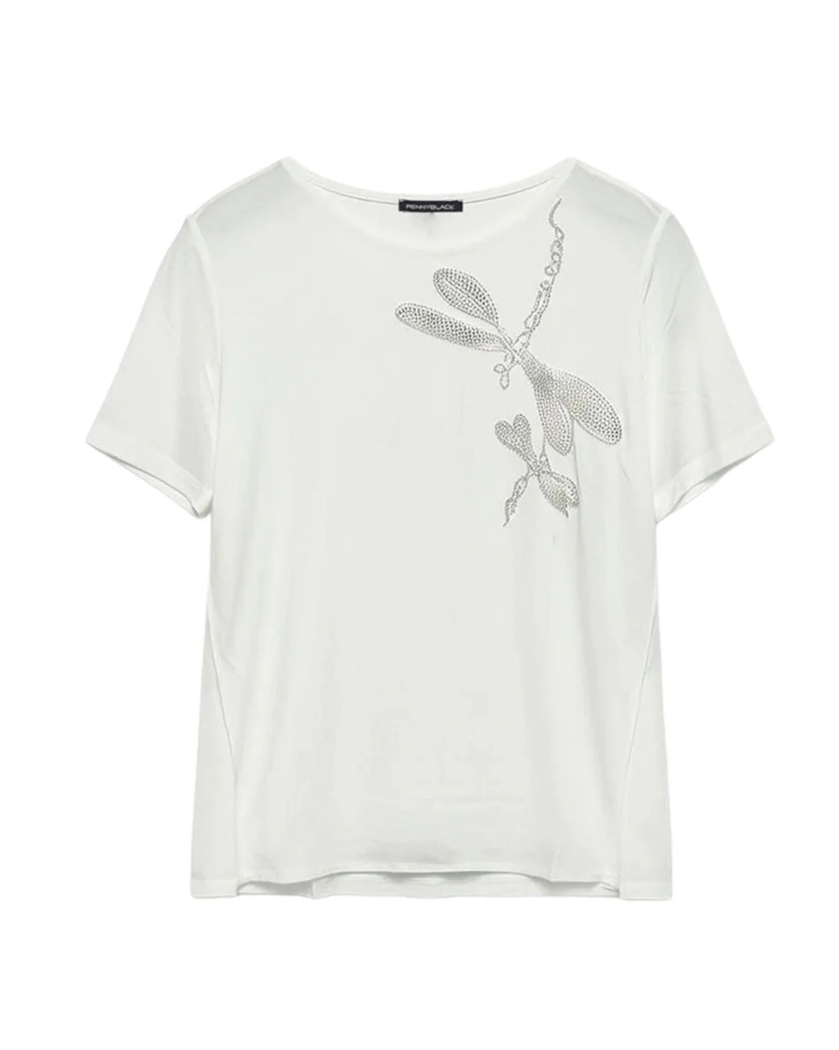 PENNYBLACK T-shirt donna PENNYBLACK 2611971063200 Bianca maniche corte cotone dettaglio 2611971063200 003