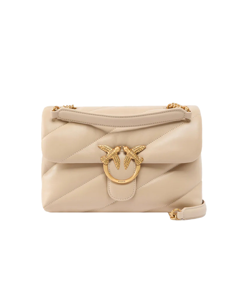 PINKO Borsa PINKO donna CLASSIC LOVE BAG PUFF 100038A0F2 Beige nappa pelle trapuntatura tracolla 100038A0F2 C50Q