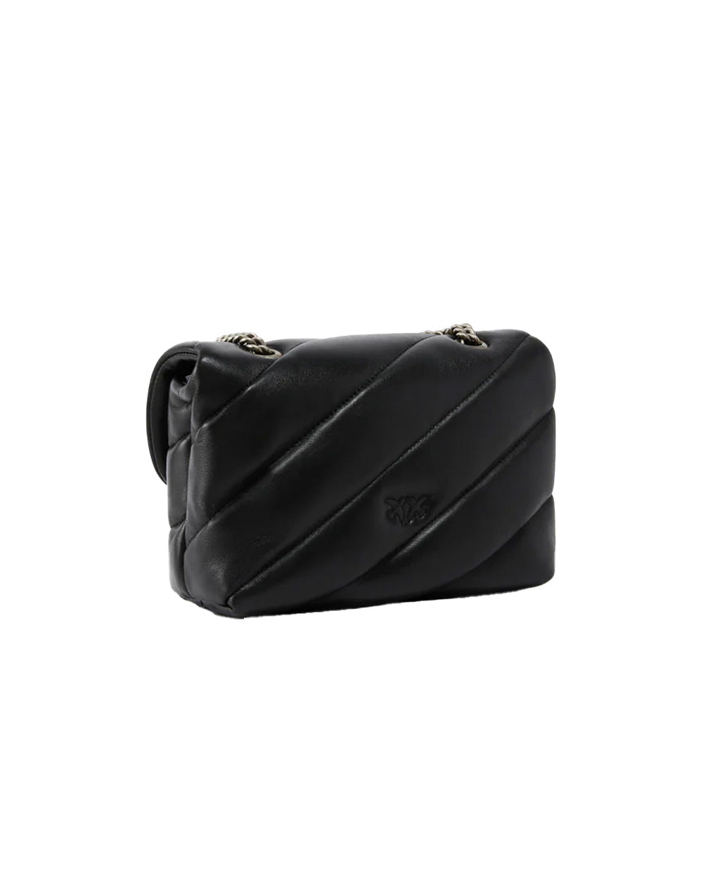 PINKO Borsa PINKO donna MINI LOVE BAG PUFF 100039A0F2 Nera nappa pelle trapuntatura tracolla argento 100039A0F2 Z99O