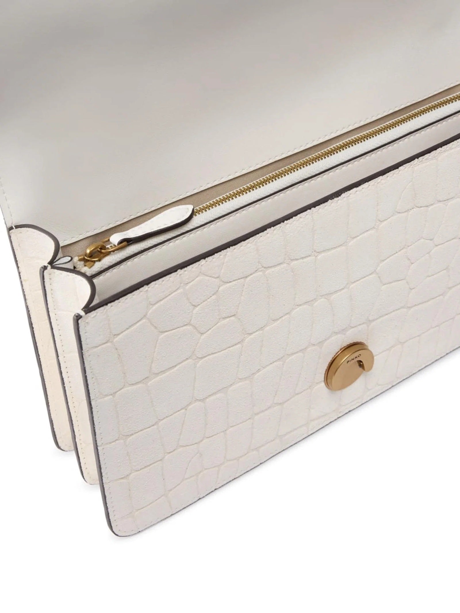 PINKO Borsa Pinko donna 100074A2YW Z15Q Love One Mini Dc Cocco Bianco<BR/> 100074A2YW Z1Q