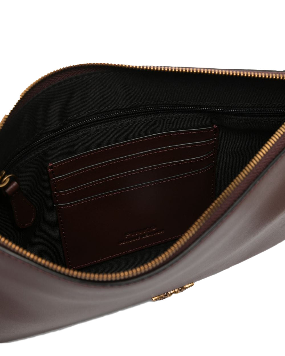 PINKO Borsa PINKO donna FLAT CLASSIC 100455A0F1 Bordeaux chiusura zip pelle tracolla 100455A0F1 R49Q