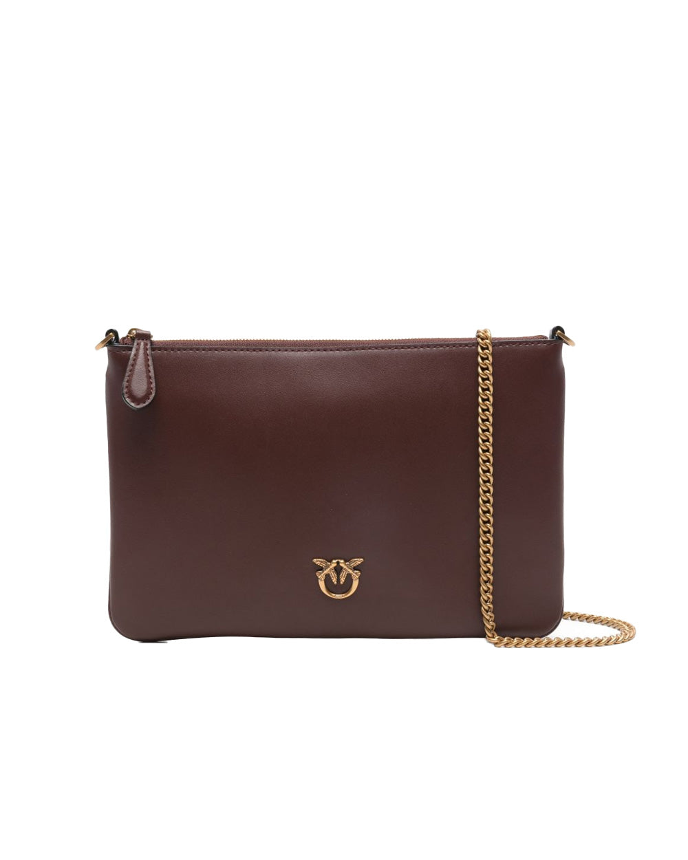 PINKO Borsa PINKO donna FLAT CLASSIC 100455A0F1 Bordeaux chiusura zip pelle tracolla 100455A0F1 R49Q