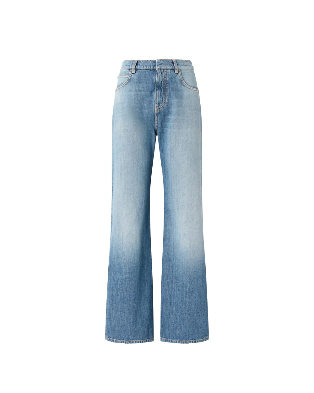 PINKO Jeans PINKO donna WANDA WIDE LEG 101733A323 Blu cotone denim cinque tasche gamba ampia 101733A323 PJO