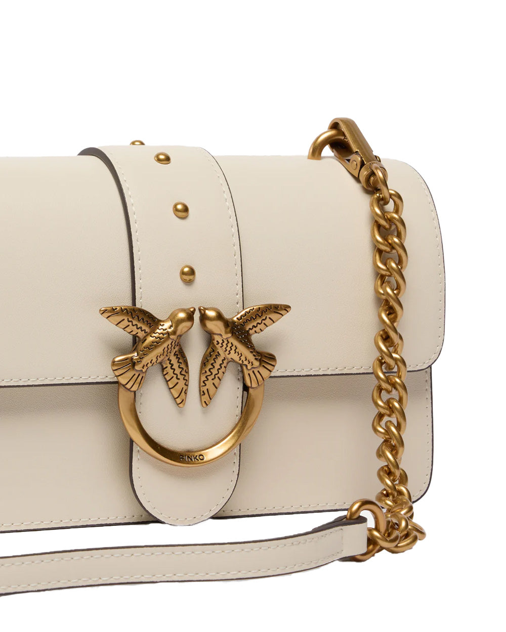 PINKO Borsa PINKO donna LOVE ONE MINI ST CL 105856A0F1 Bianca pelle tracolla regolabile chiusura a baccello<BR/> 105856A0F1 Z14Q