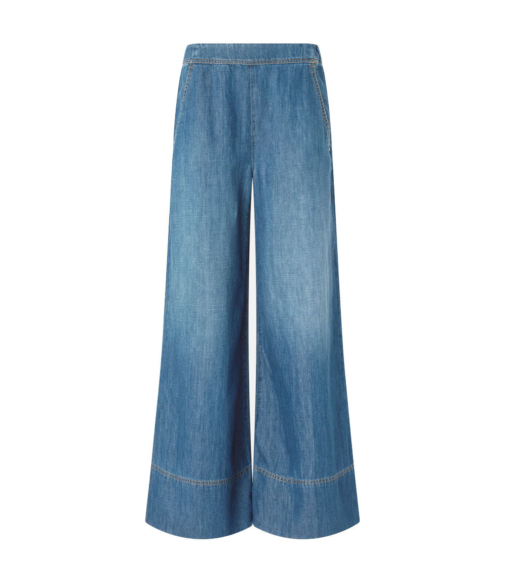 PINKO Jeans donna Pinko 106398A33J azzurro ampi misto lino 106398A33J PJD