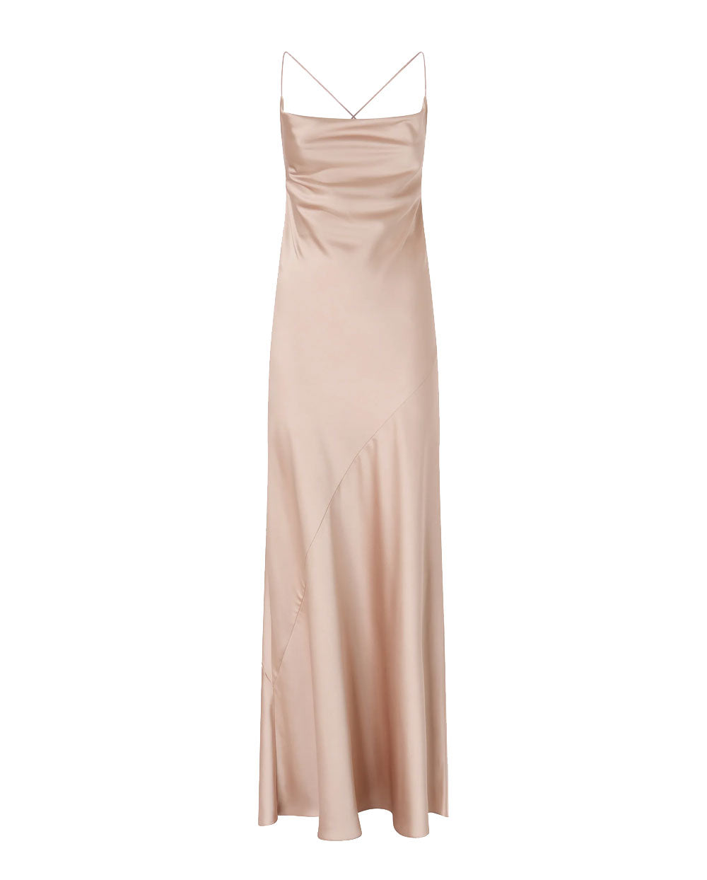 PINKO Abito Pinko donna 106587A1Y5 Farro beige slipdress lungo satin <BR/> 106587A1Y5 Q35