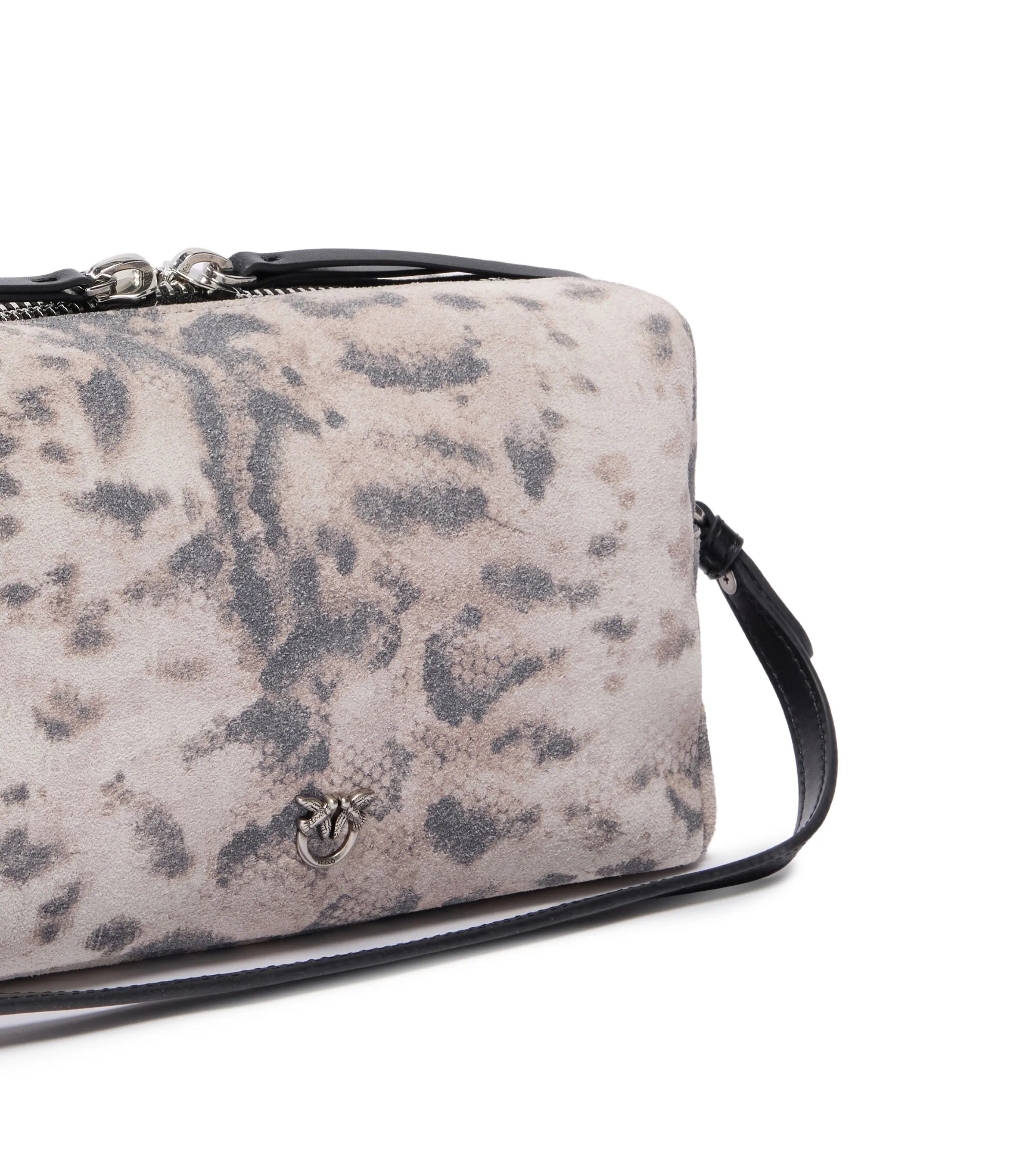 PINKO Borsa Pinko donna 106761A39V H8RO bauletto medio stampa animalier Avorio Nero Beige<BR/> 106761A39V H8RO
