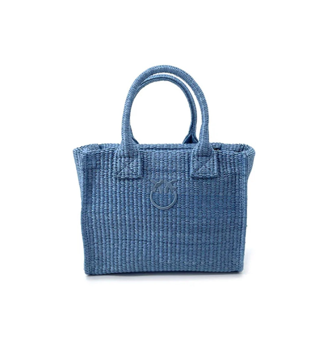 PINKO Borsa Pinko donna 106832A369Y E5Y Beach Shopper Mini Rafia Blu<BR/> 106832A369Y E5Y