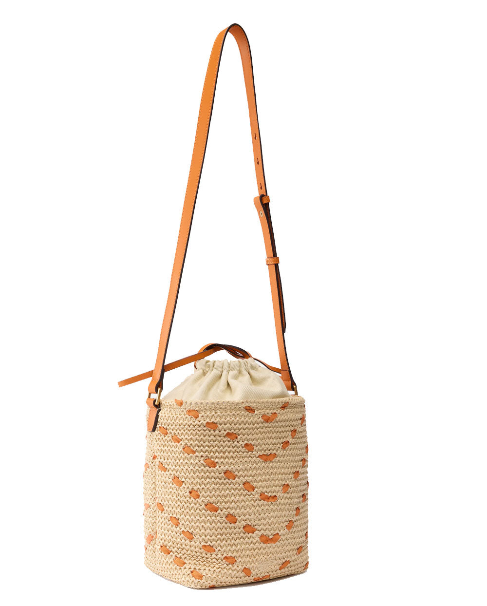 PINKO Borsa Pinko donna 106835A391 Bucket mini arancio rafia chevron<BR/><BR/><BR/> 106835A391 HH9Q