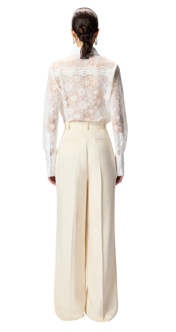 PINKO Pantalone Pinko donna 106918A2W6 C00 Brescello con piega stirata Panna<BR/> 106918A2W6 C00
