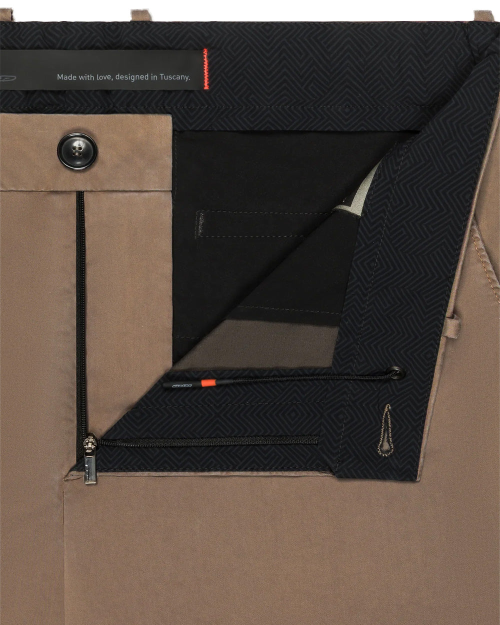 RRD Pantalone RRD uomo 26327 Cottech Chino Jo Tabacco chino vita regolare bottone zip tasche 26327 86
