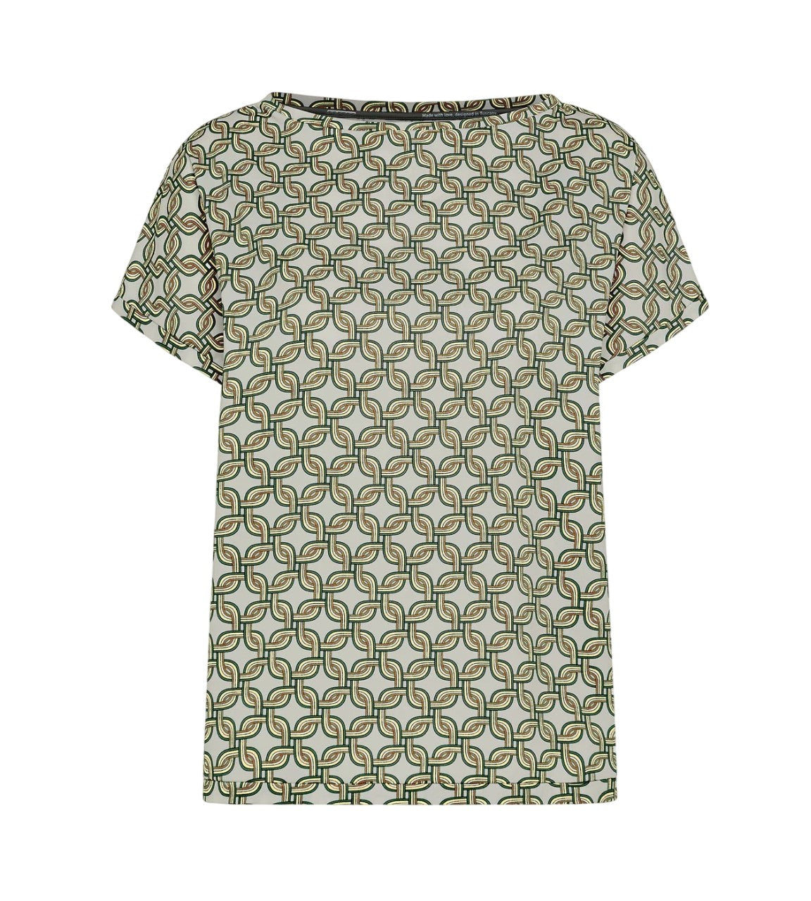 RRD Maglia RRD donna 26721 84 Lace Square Wom Shirty fantasia Beige Verde<BR/> 26721 84