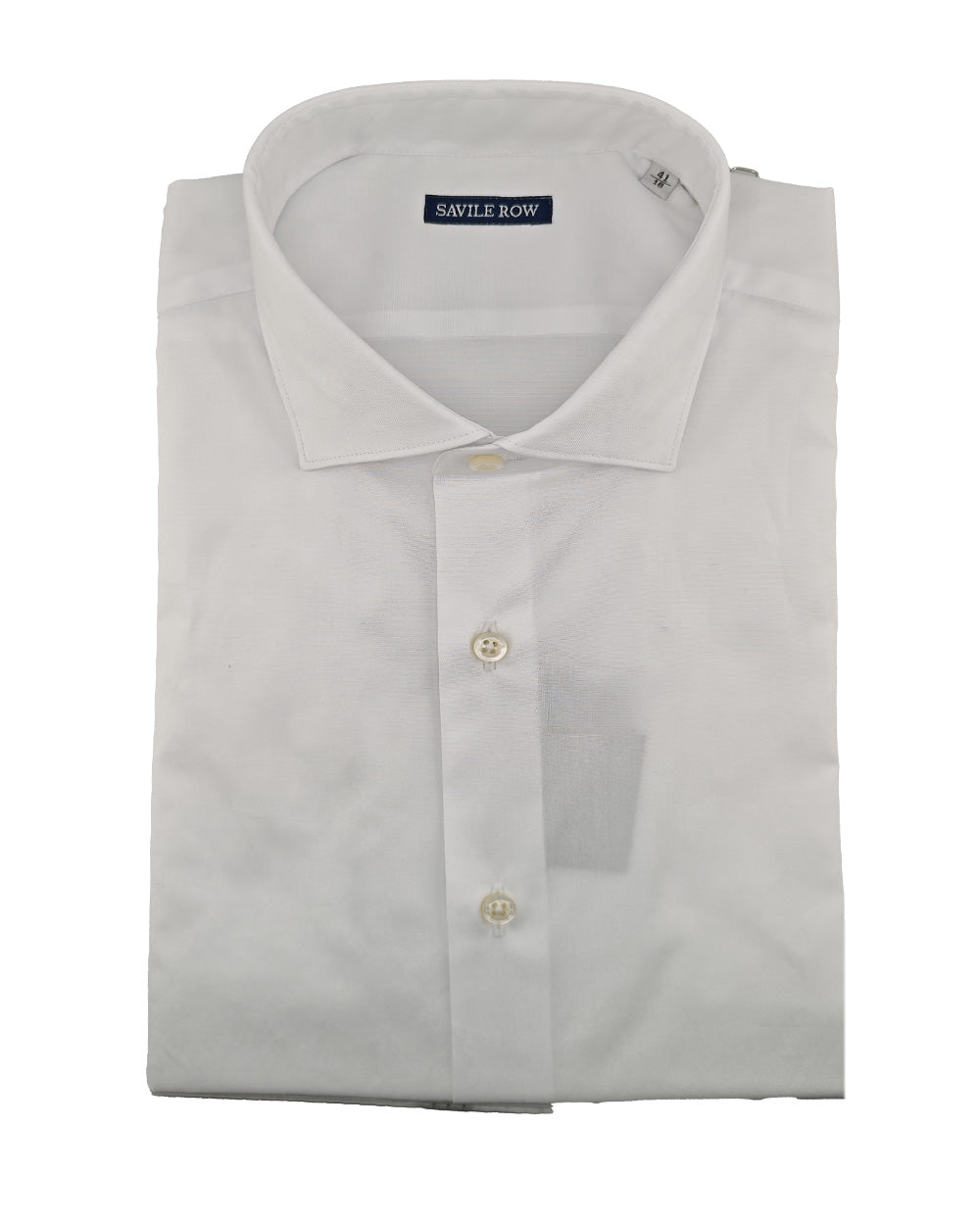 SAVILE ROW Camicia SAVILE ROW uomo R211 Bianca trama operata collo francese bottoni cucitura croce R211 01