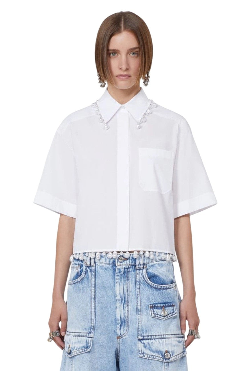 SPORTMAX Camicia Sportmax donna 2612111072600 001 Cognac Bianco<BR/> 2612111072600 001
