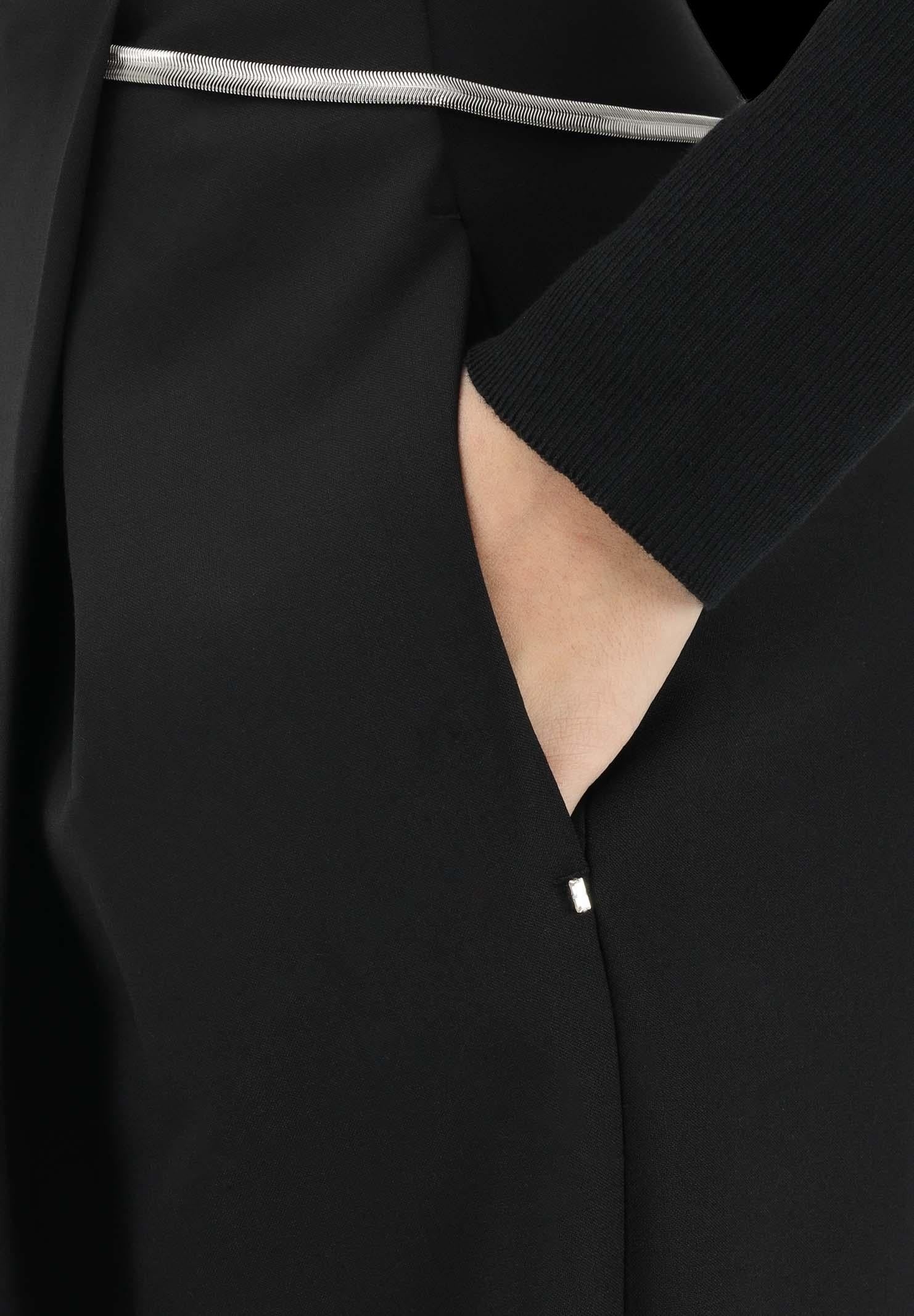 SPORTMAX Pantalone Sportmax 2612971012600 001 Fante plissettati stretch Nero<BR/> 2612131031600 001