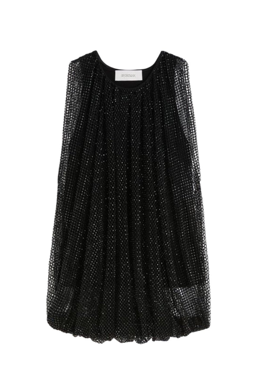 SPORTMAX Top Sportmax donna 2612941061600 002 Nodo in rete con cristalli Nero<BR/> 2612941061600 002