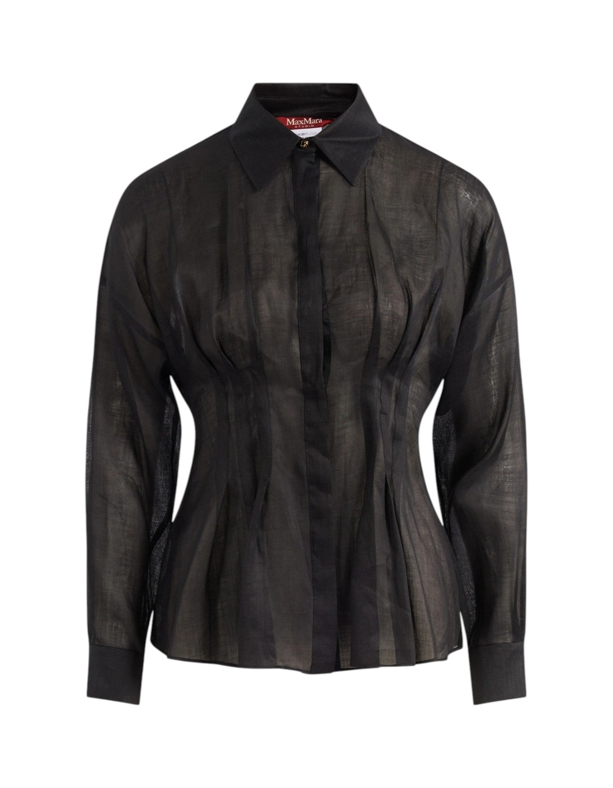 STUDIO Camicia Studio donna 2616111042600 003 Ora in tela ramié Nera<BR/> 2616111042600 003