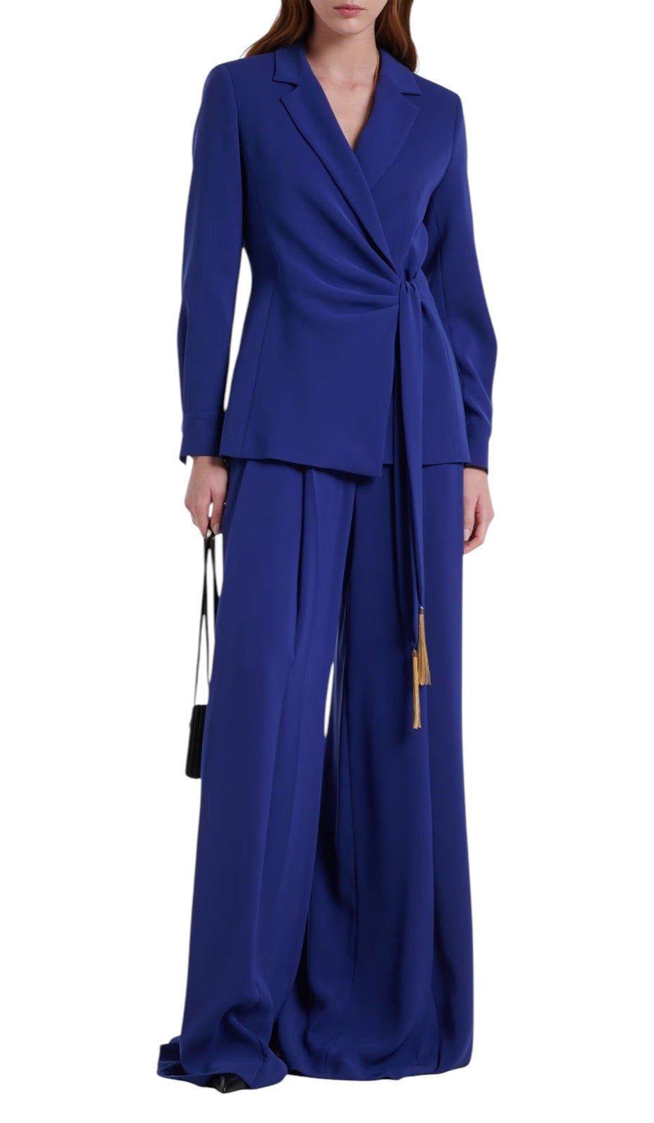 STUDIO Pantalone Studio donna 2616131014600 067 Valico palazzo in cady Bluette<BR/> 2616131014600 067