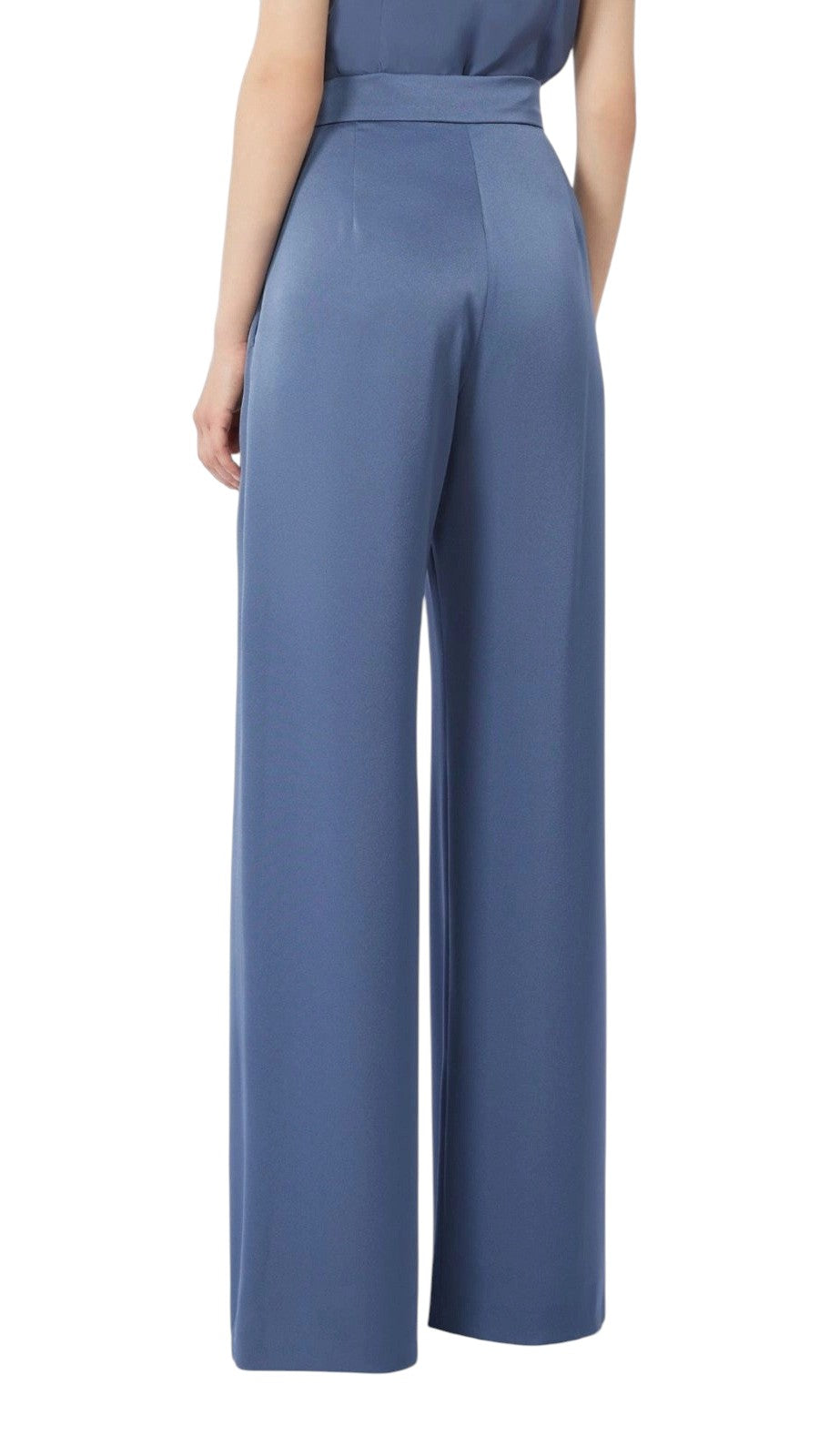 STUDIO Pantalone Studio donna 2616131044600 008 Divo in satin leggero Avio<BR/> 2616131044600 008