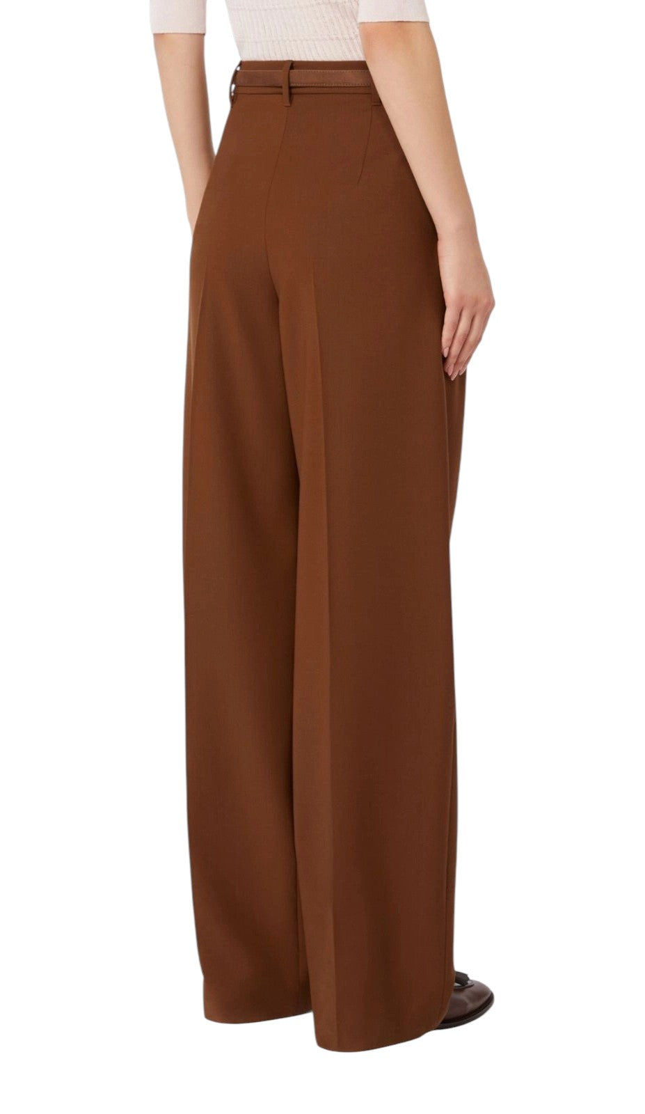 STUDIO Pantalone Studio donna 2616131081600 003 Bacio fluido in lana Cioccolato<BR/> 2616131081600 003