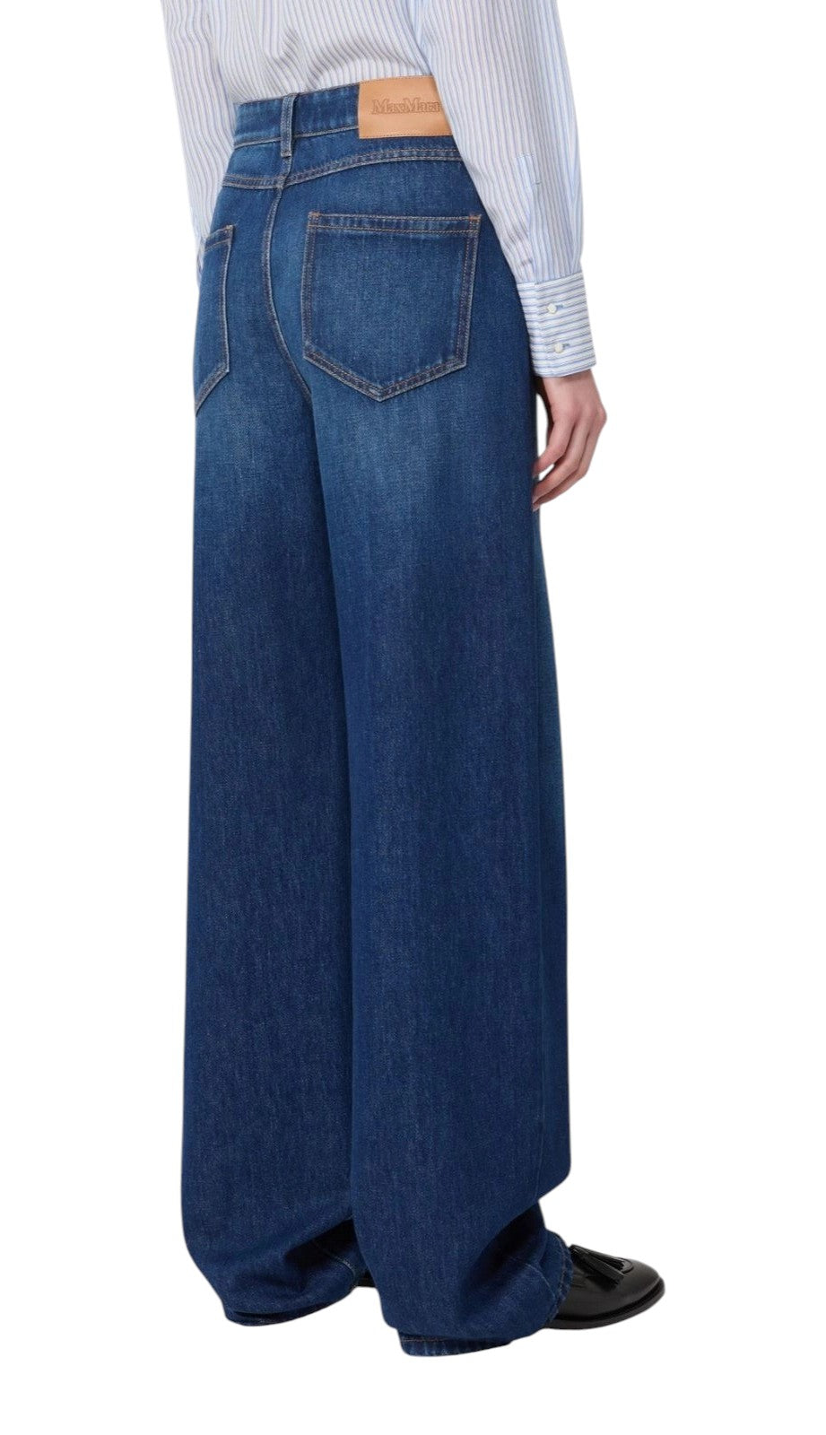 STUDIO Jeans Studio donna 2616181011600 005 Palude 5 tasche baggy in denim Blu<BR/> 2616181011600 005