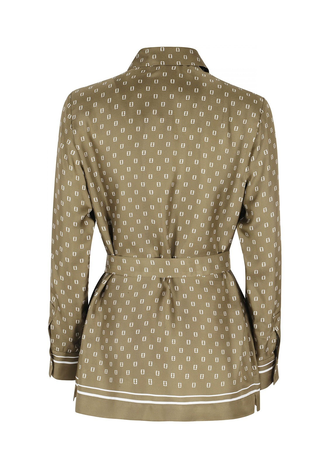 STUDIO Camicia Studio donna 2616191011600 003 Tenuta in seta stampata Verde Kaki<BR/> 2616191011600 003
