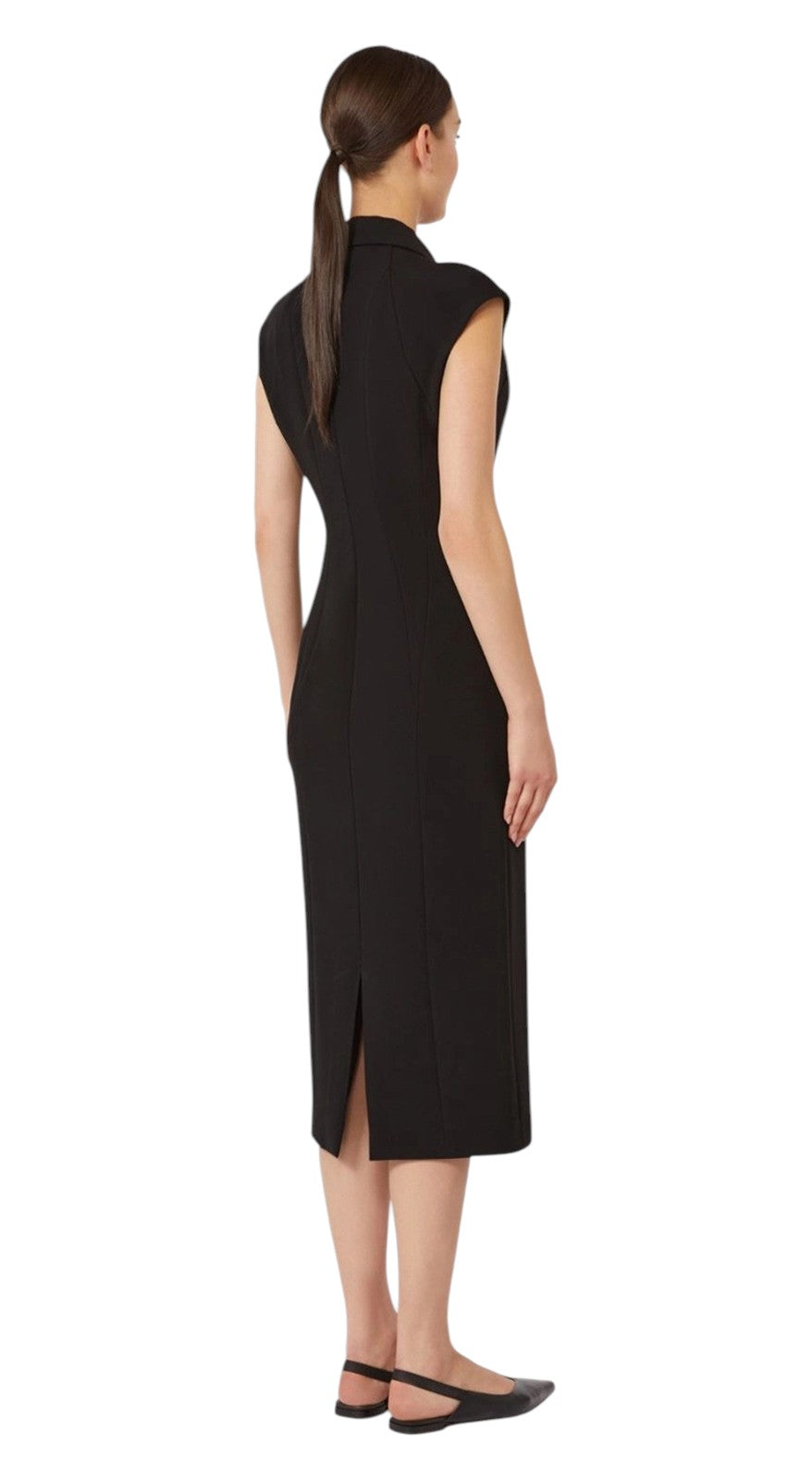 STUDIO Abito Studio donna 2616221055600 001 Alga midi in cady Nero<BR/> 2616221055600 001