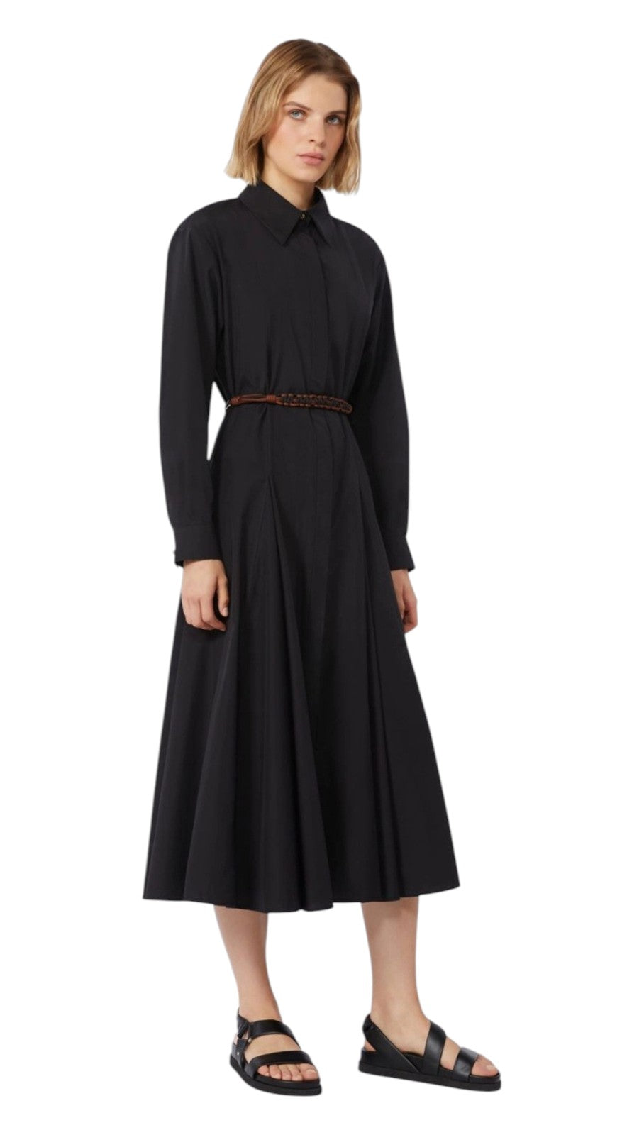 STUDIO Abito Studio donna 2616221062600 004 Affetto lungo chemisier Nero<BR/> 2616221062600 004