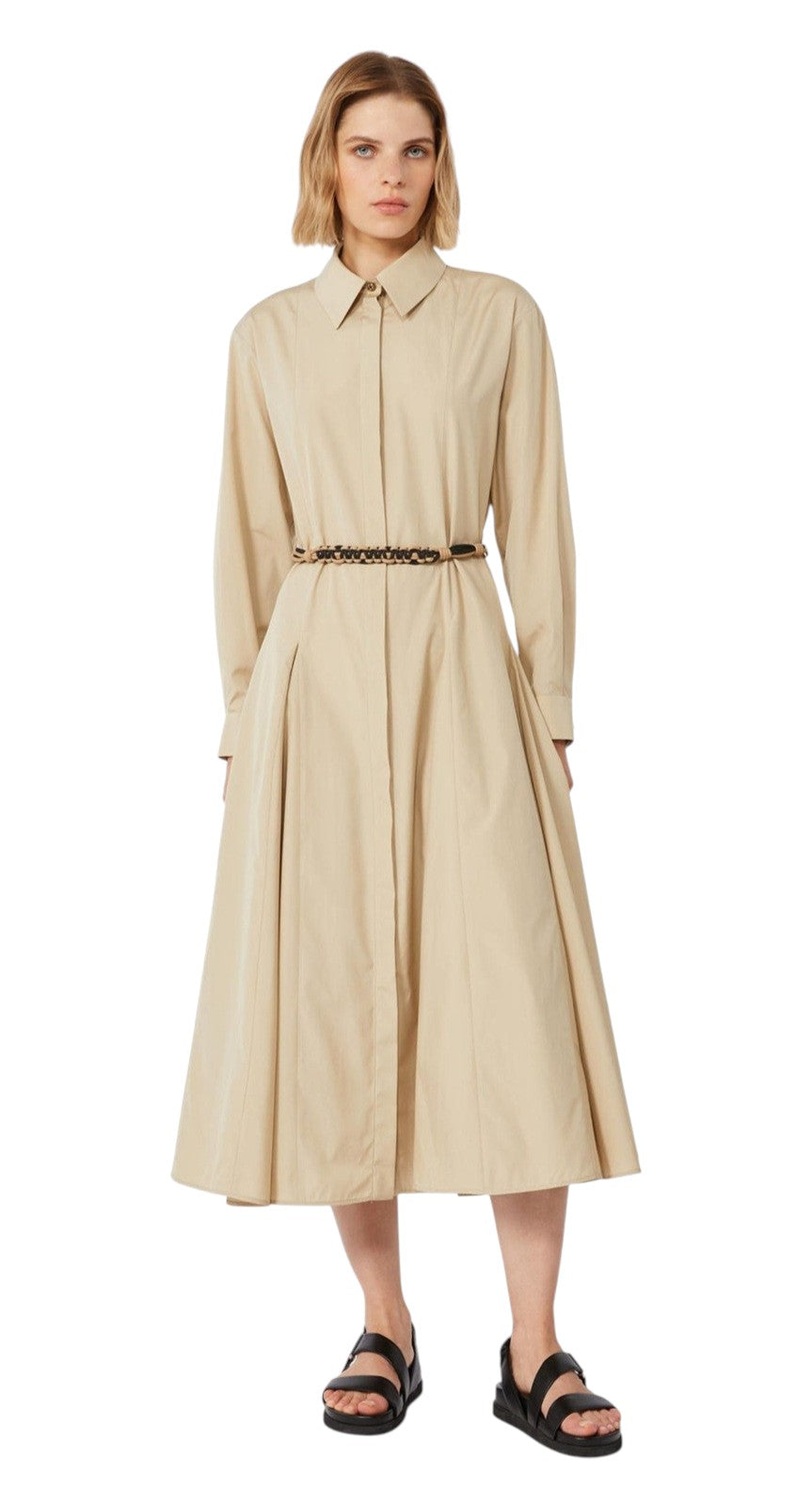 STUDIO Abito Studio donna 2616221062600 068 Affetto lungo chemisier Beige<BR/> 2616221062600 068