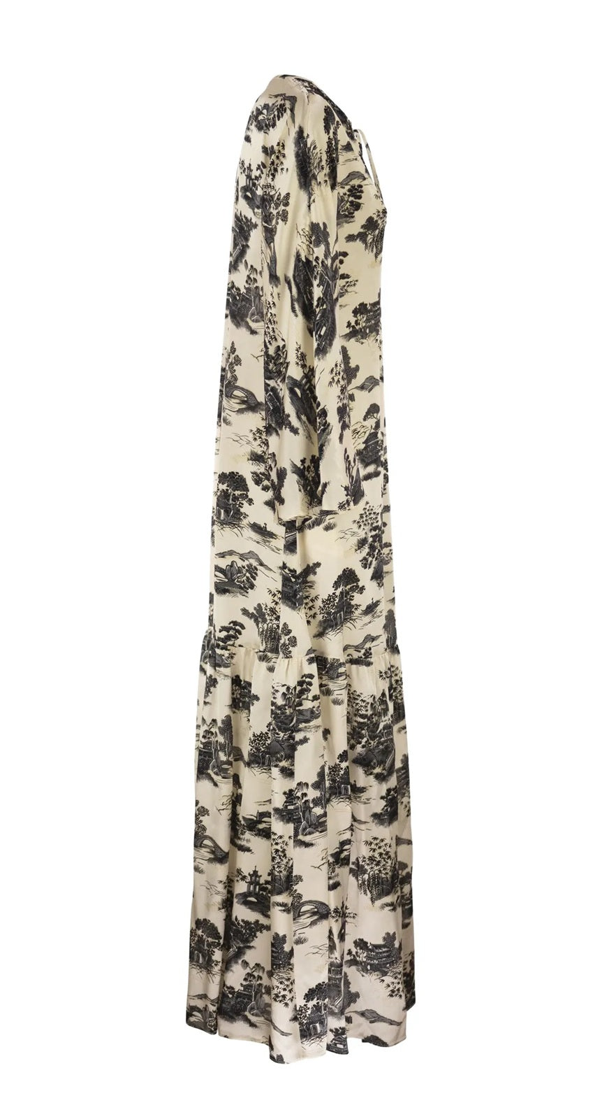 STUDIO Abito Studio donna 2616221164600 002 Alga maxi con stampa paesaggio Avorio<BR/> 2616221164600 002