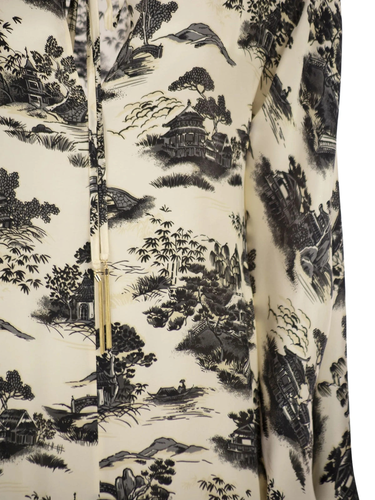 STUDIO Abito Studio donna 2616221164600 002 Alga maxi con stampa paesaggio Avorio<BR/> 2616221164600 002