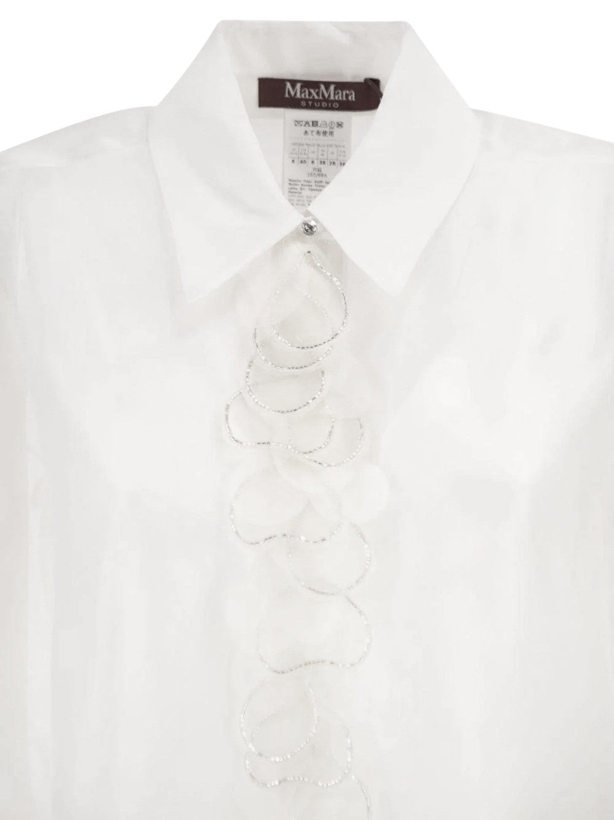 STUDIO Camicia Studio donna 2616261013600 005 Agi in organza Bianco<BR/> 2616261013600 005