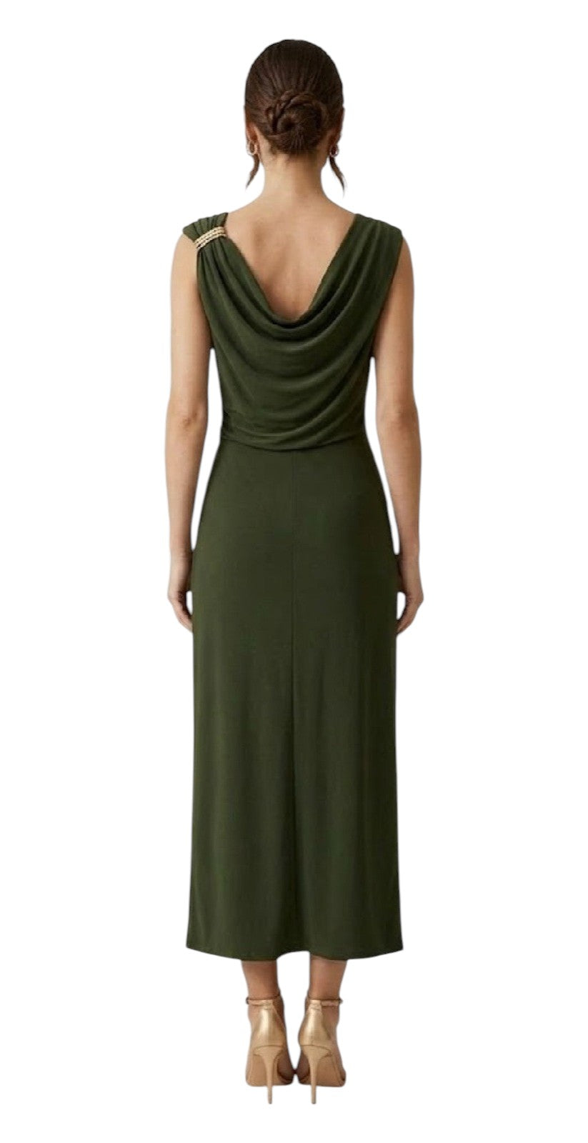 STUDIO Abito Studio donna 2616621012600 001 Aureo longuette jersey Verde militare<BR/> 2616621012600 001