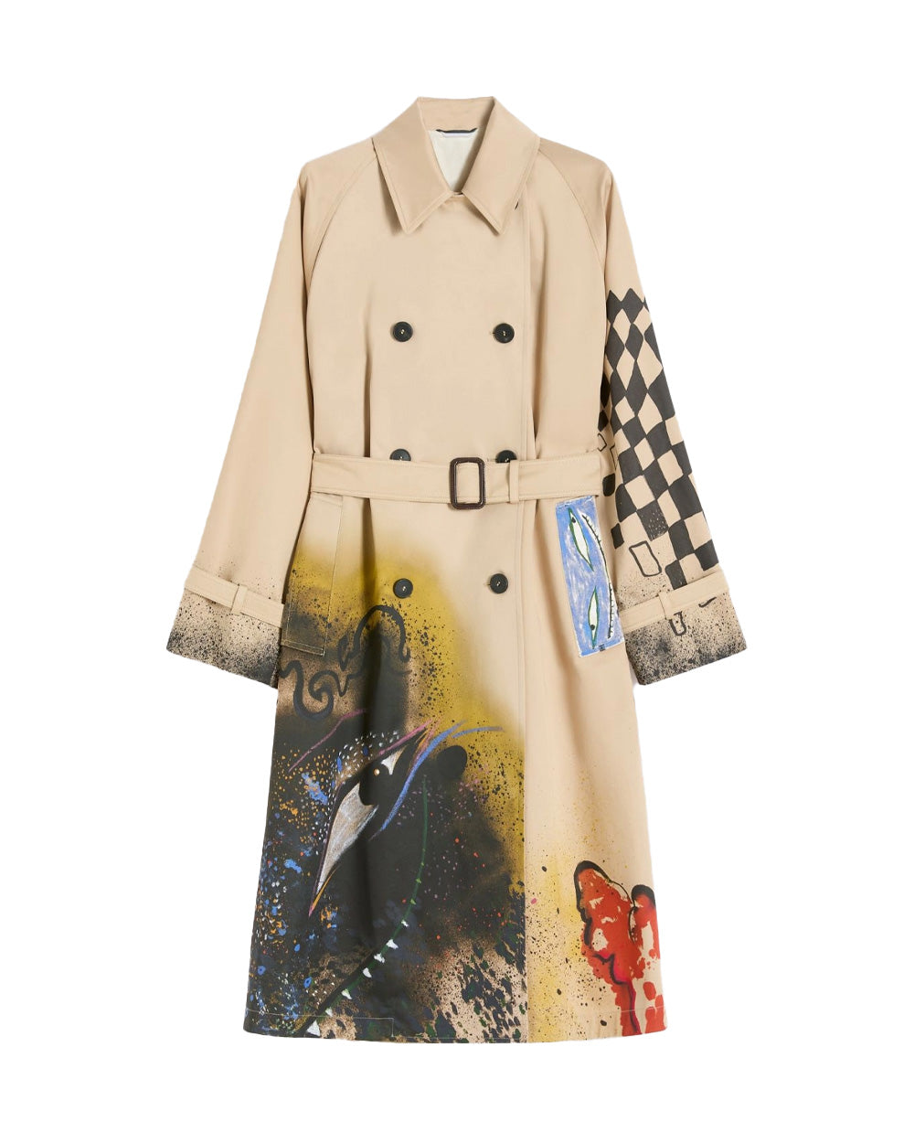 WEEKEND Trench WEEKEND donna PECCATI 2615021046600 Beige antigoccia linea svasata colletto a camicia tasche<BR/> 2615021046600 001