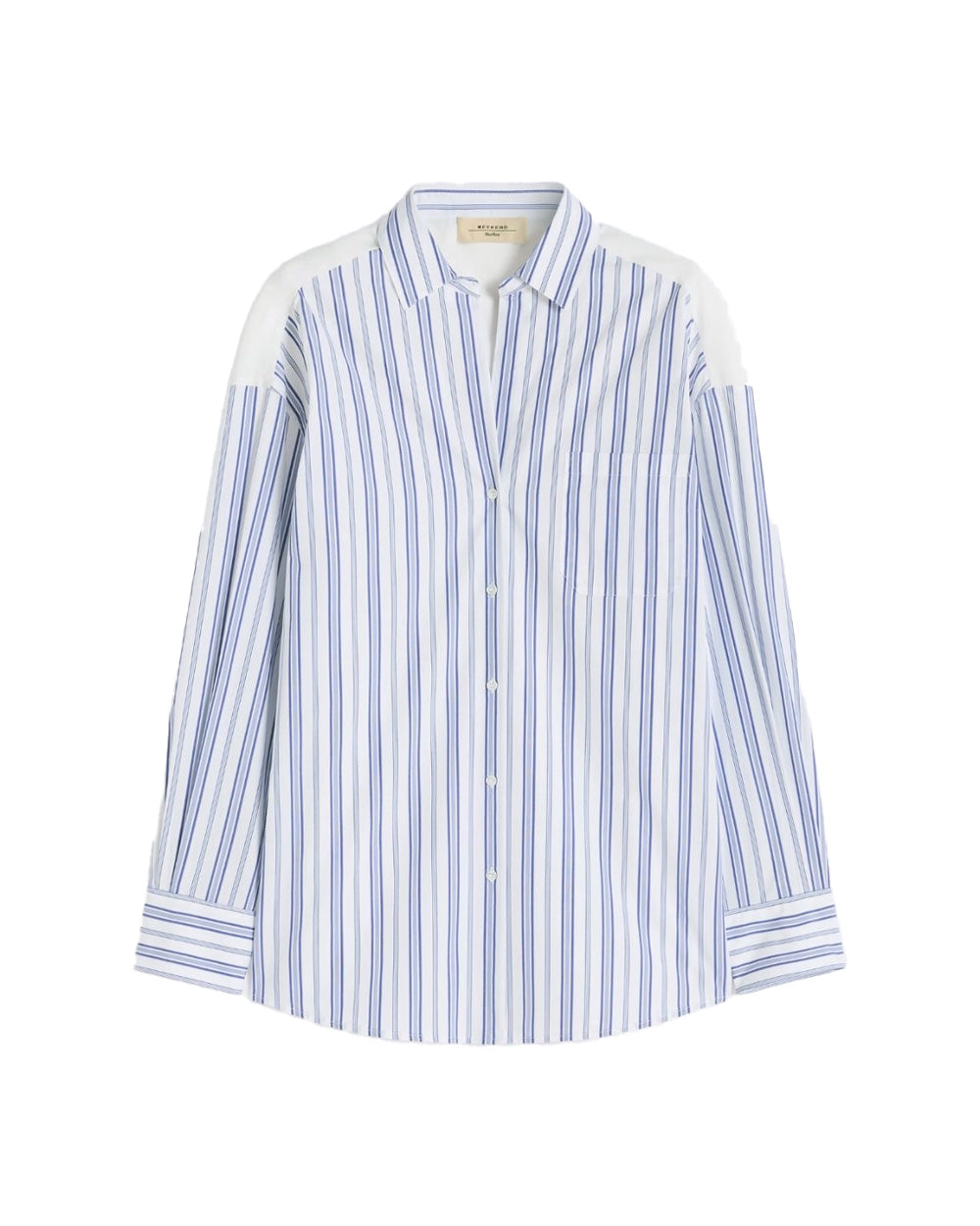 WEEKEND Camicia WEEKEND donna TESSILE 2615111012600 Blu popeline cotone colletto scollo a v bottoni taschino spacchi laterali 2615111012600 050