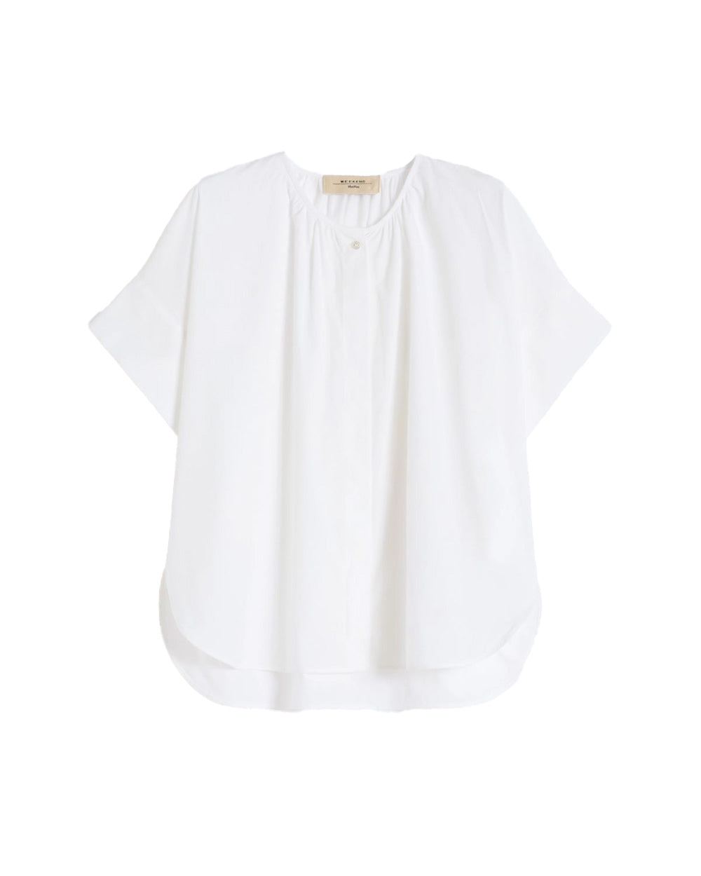 WEEKEND Camicia WEEKEND donna EDUCATA 2615111172600 Bianco over popeline cotone girocollo maniche corte 2615111172600 004