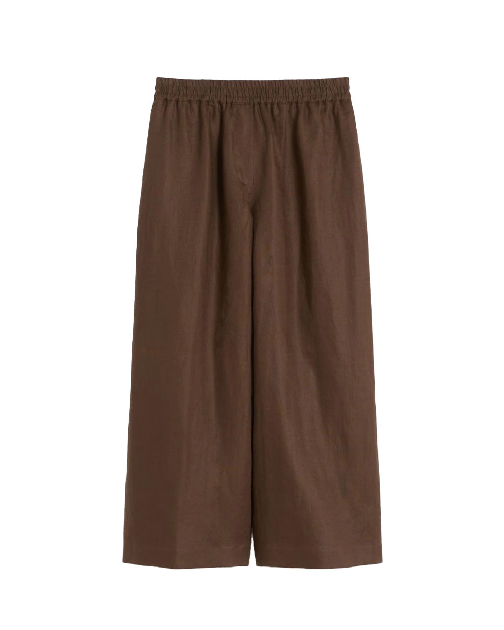 WEEKEND Pantalone WEEKEND donna FELINO 2615131042600 Cioccolato regular gamba larga tasche sfoderato lino<BR/> 2615131042600 037