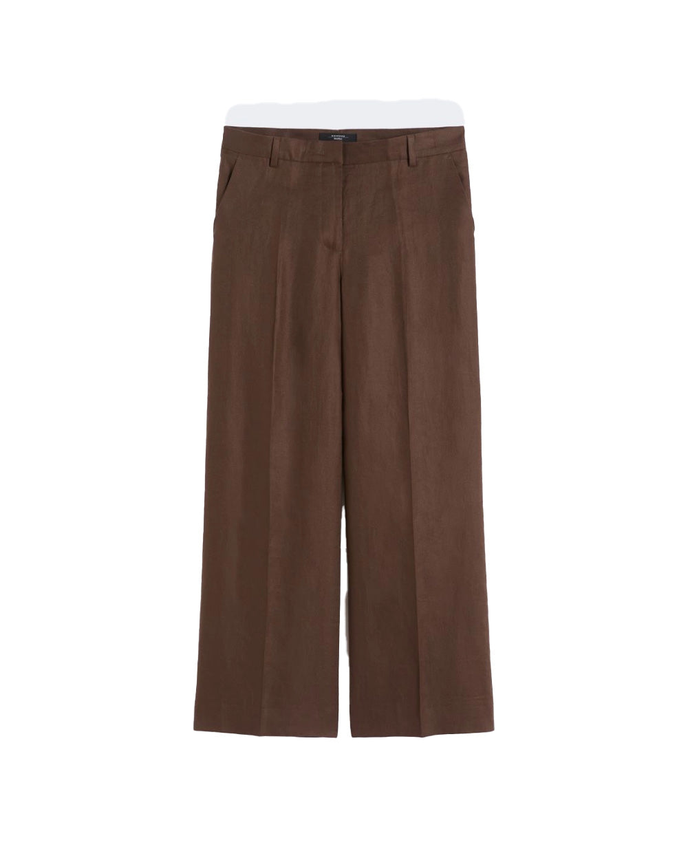 WEEKEND Pantalone WEEKEND donna MALIZIA 2615131112600 Cioccolato regular canvas lino zip tasche pinces<BR/> 2615131112600 037